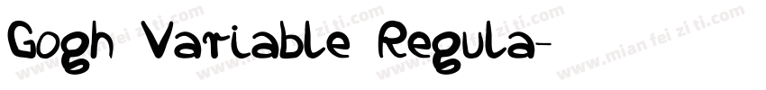 Gogh Variable Regula字体转换